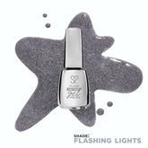 Salon Perfect .5oz 1-STEP GEL FLASHING LIGHTS displayed with a color swatch behind